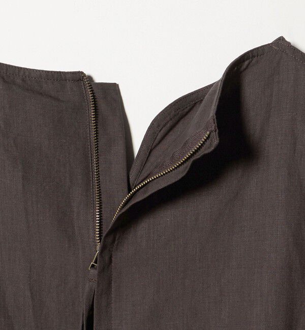 UNITED ARROWS「リネン スキッパー ペプラム ブラウス ‐ウォッシャブル‐」|シャツ・ブラウス|