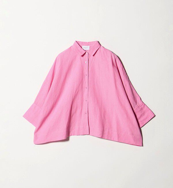 UNITED ARROWS「リネン ドルマン シャツ ‐ウォッシャブル‐」|シャツ・ブラウス|PINK