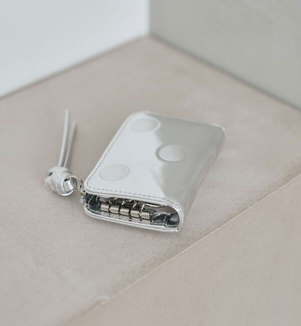 UNITED ARROWS green label relaxing「【別注】＜perche＞レザードット キーケース」|キーケース|SILVER