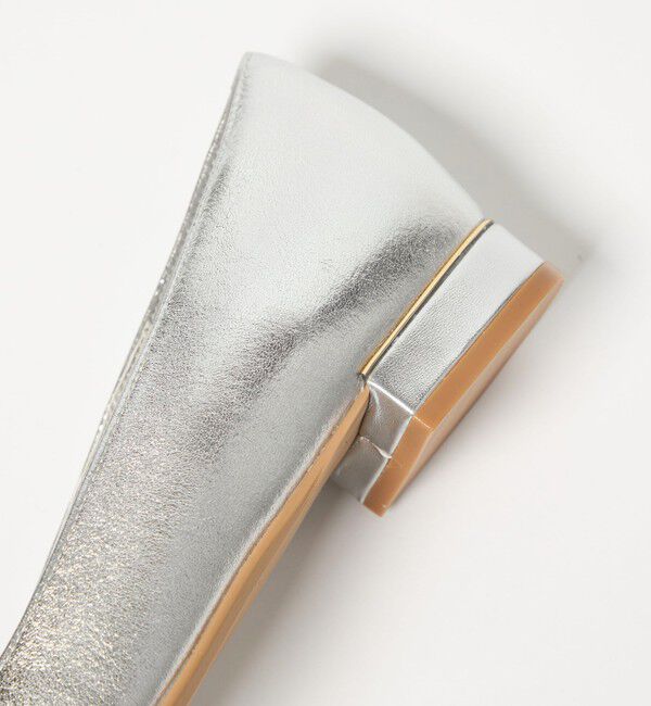 UNITED ARROWS green label relaxing「ポインテッド メタルライン フラットパンプス 撥水」|パンプス|