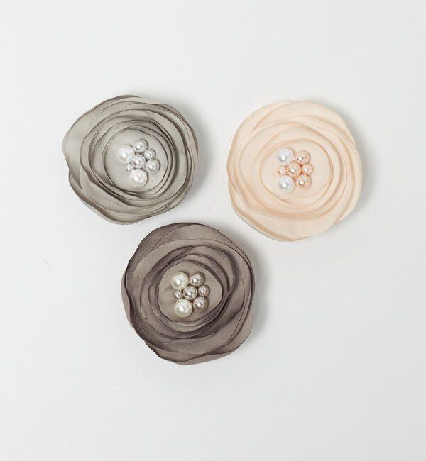 UNITED ARROWS green label relaxing「フラットフラワー コサージュ」|ブローチ・コサージュ|