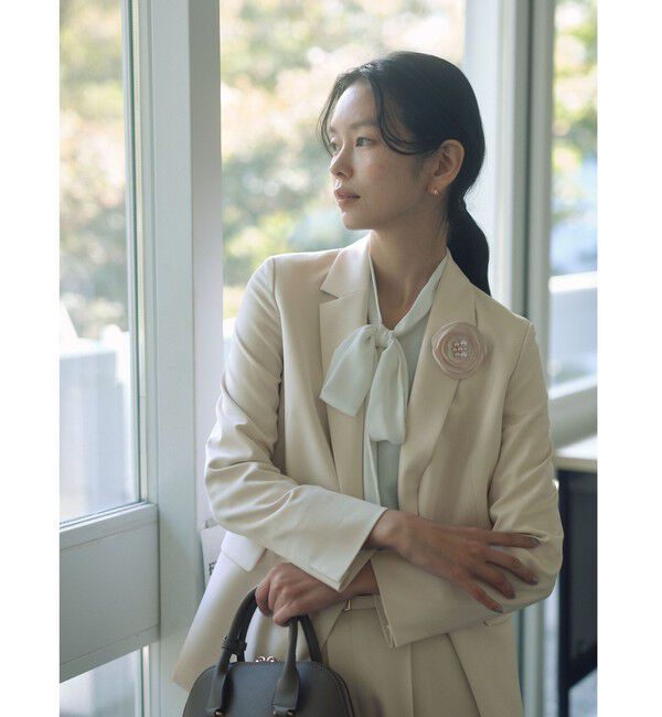 UNITED ARROWS green label relaxing「フラットフラワー コサージュ」|ブローチ・コサージュ|