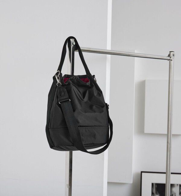 UNITED ARROWS green label relaxing「【別注】＜LeSportsac＞コンバーチブル バケット バッグ / ショルダーバッグ」|ショルダー・メッセンジャー|BLACK