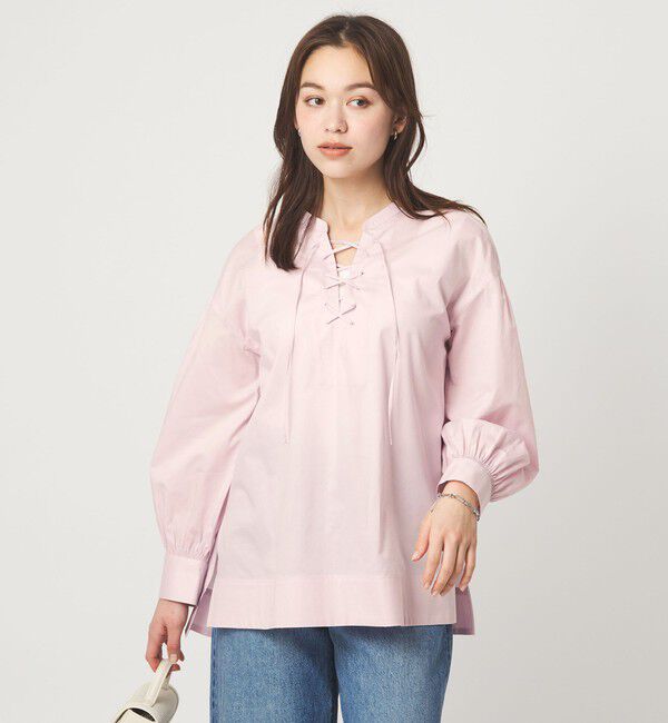 UNITED ARROWS green label relaxing「レースアップ ブラウス」|シャツ・ブラウス|