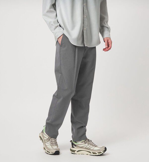 UNITED ARROWS green label relaxing「【WEB限定】JUST fit ドライポリエステル 1プリーツ イージースラックス -吸水速乾-」|その他|MD.GRAY
