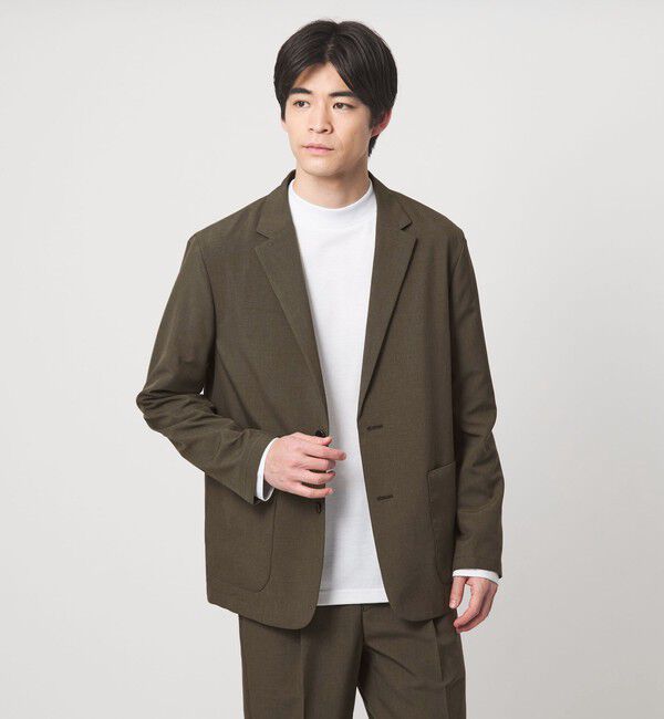 UNITED ARROWS green label relaxing「【WEB限定】JUST fit ドライポリエステル リラックス セットアップ -吸水速乾-」|テーラードジャケット|