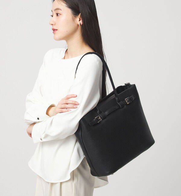 UNITED ARROWS green label relaxing「2WAY ベルトトートバッグ」|ショルダー・メッセンジャー|BLACK