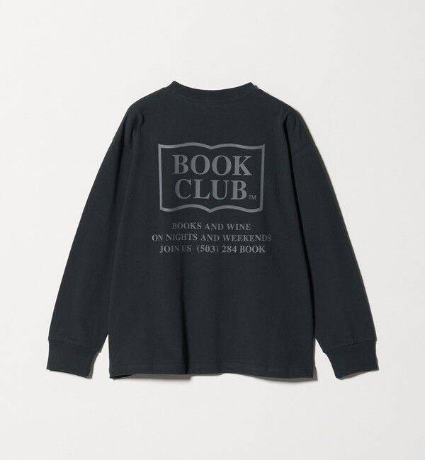 UNITED ARROWS green label relaxing「【別注】＜BOOK CLUB＞ロゴ ロングスリーブTシャツ / キッズ  140cm-150cm」|Tシャツ・カットソー|DK.GRAY