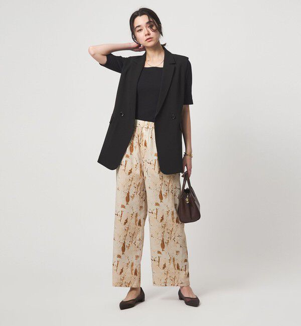 UNITED ARROWS green label relaxing「マーブル プリント パンツ」|その他|