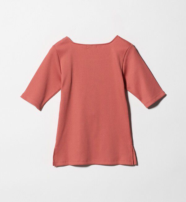 UNITED ARROWS green label relaxing「ブライトリブ スクエアネック 5分袖 プルオーバー カットソー」|Tシャツ・カットソー|