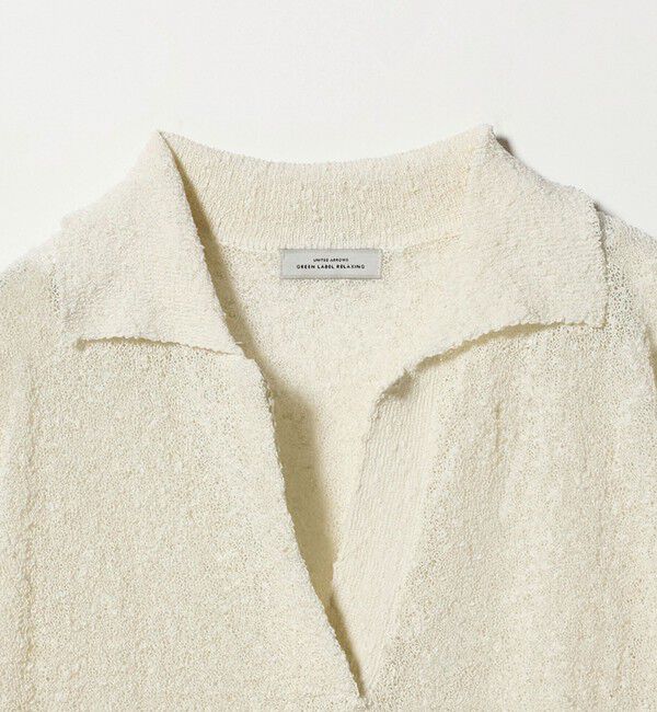 UNITED ARROWS green label relaxing「ノットヤーン スキッパー プルオーバー ウォッシャブル」|ニット・セーター|