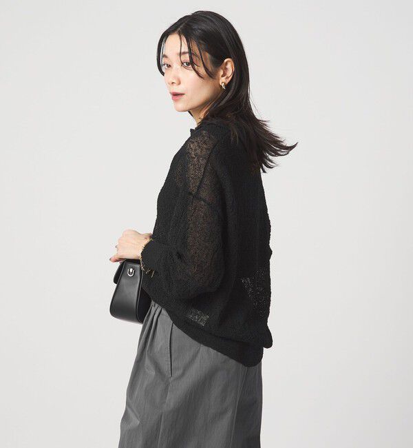 UNITED ARROWS green label relaxing「ノットヤーン スキッパー プルオーバー ウォッシャブル」|ニット・セーター|