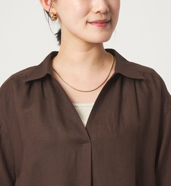 UNITED ARROWS green label relaxing「［size SHORTあり］リネン シャツ ワンピース」|ワンピース|