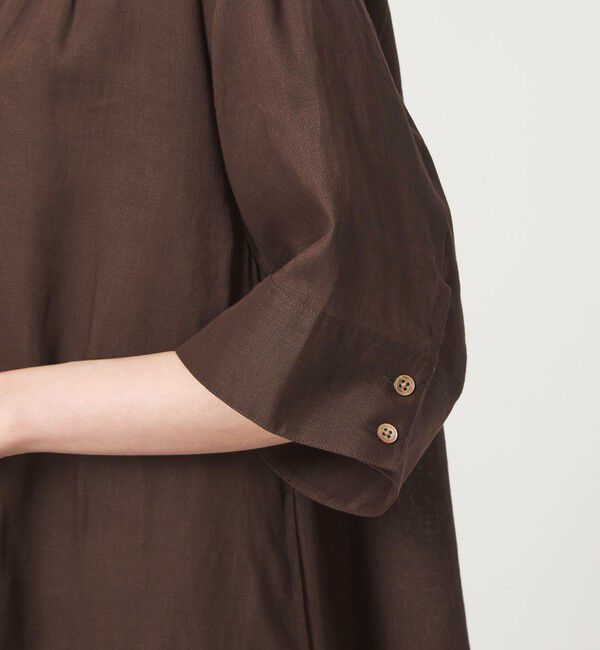 UNITED ARROWS green label relaxing「［size SHORTあり］リネン シャツ ワンピース」|ワンピース|