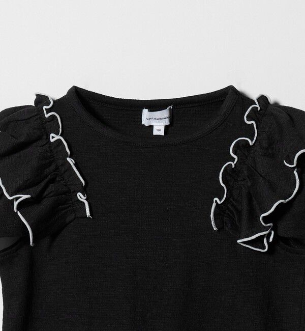 UNITED ARROWS green label relaxing「ショルダースリット フリルTシャツ / キッズ  100cm-130cm」|Tシャツ・カットソー|