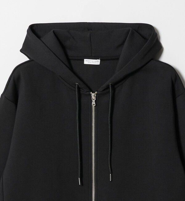 BEAUTY&YOUTH UNITED ARROWS「【WEB限定 WARDROBE SMART】ダブルニット ジップパーカー/セットアップ対応【抗菌・防臭】」|パーカー|