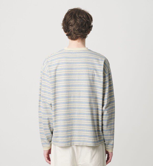 BEAUTY&YOUTH UNITED ARROWS「オルタネイトボーダー ボリュームスリーブ クルーネック カットソー」|Tシャツ・カットソー|