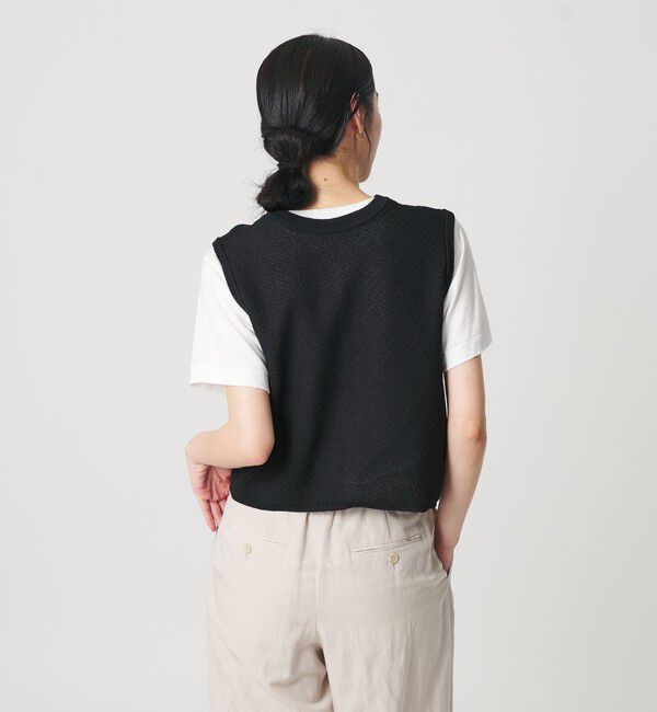 BEAUTY&YOUTH UNITED ARROWS「コットンポリエステル ジャガード 2WAYニットベスト  ウォッシャブル」|ベスト・ジレ|