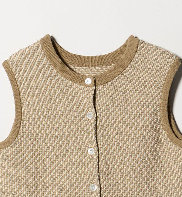 BEAUTY&YOUTH UNITED ARROWS「コットンポリエステル ジャガード 2WAYニットベスト  ウォッシャブル」|ベスト・ジレ|