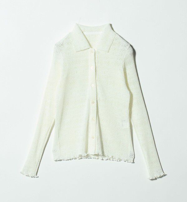 BEAUTY&YOUTH UNITED ARROWS「レースプリーツ シャツ ウォッシャブル」|カーディガン|