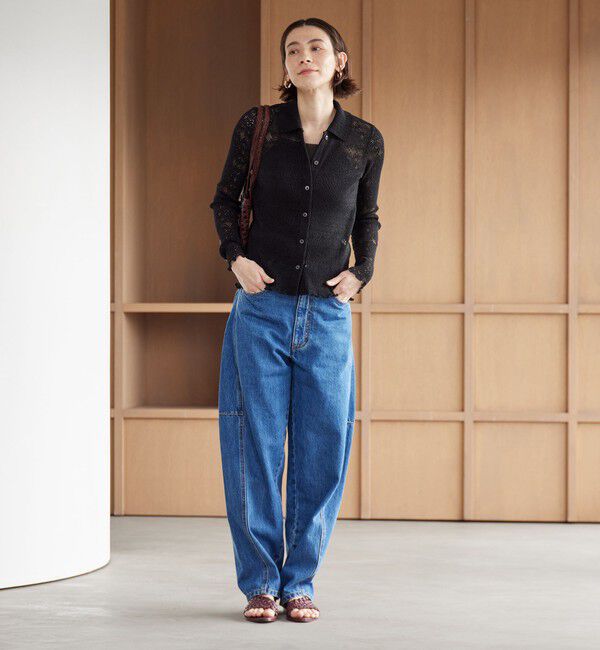 BEAUTY&YOUTH UNITED ARROWS「レースプリーツ シャツ ウォッシャブル」|カーディガン|