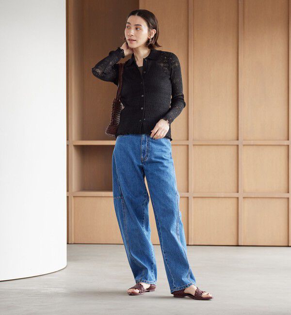 BEAUTY&YOUTH UNITED ARROWS「レースプリーツ シャツ ウォッシャブル」|カーディガン|