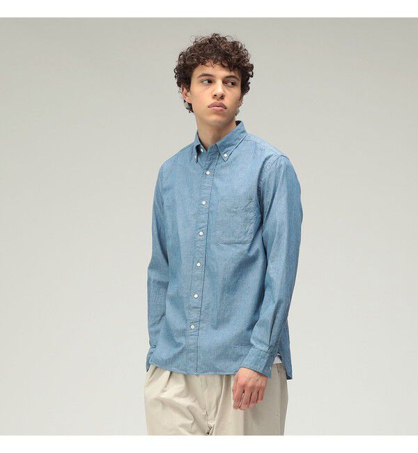 BEAMS PLUS「BEAMS PLUS / シャンブレー ボタンダウン シャツ」|シャツ・ブラウス|