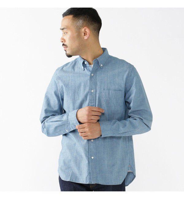 BEAMS PLUS「BEAMS PLUS / シャンブレー ボタンダウン シャツ」|シャツ・ブラウス|