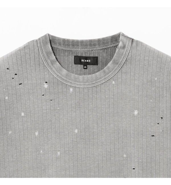 BEAMS「ベーシックフィット フェード リブ Tシャツ」|Tシャツ・カットソー|