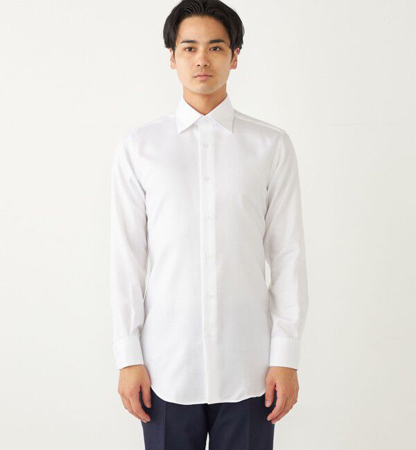 SHIPS Colors 「SHIPS Colors:  <消臭> LUTHAI ワイドカラー ドレスシャツ 2」|シャツ・ブラウス|