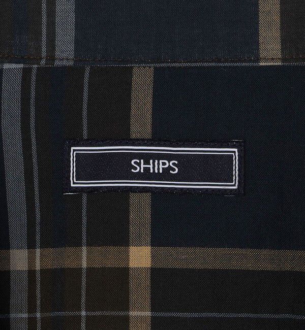 SHIPS「SHIPS: オープンカラー コットン マドラスチェック プルオーバー シャツ」|シャツ・ブラウス|