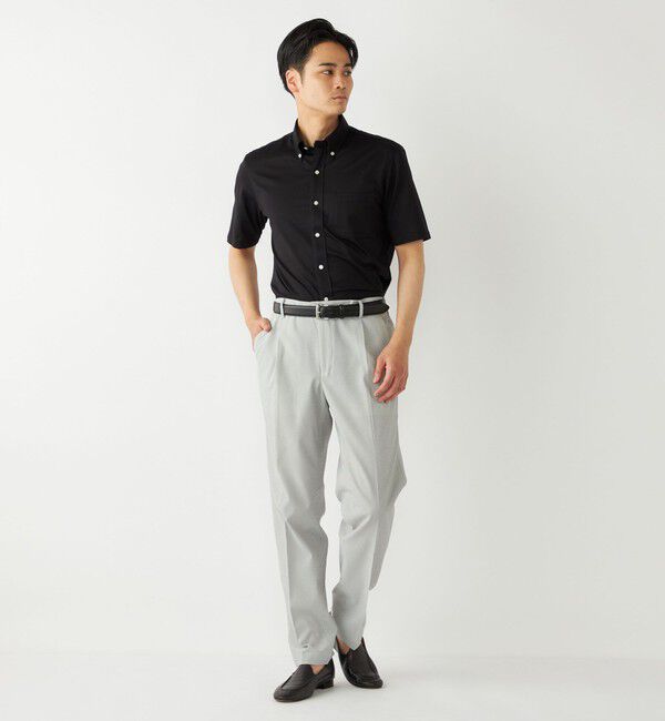 SHIPS Colors 「SHIPS Colors:〈洗濯機可能〉COOLMAX(R) カノコ ボタンダウン ショートスリーブ」|シャツ・ブラウス|