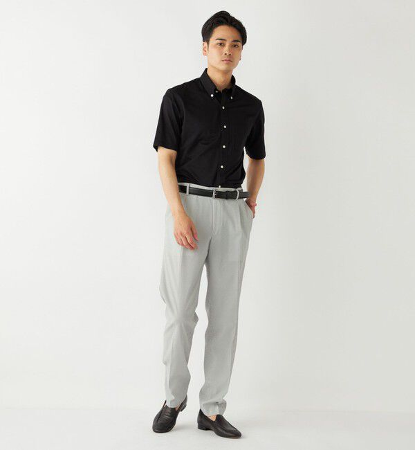 SHIPS Colors 「SHIPS Colors:〈洗濯機可能〉COOLMAX(R) カノコ ボタンダウン ショートスリーブ」|シャツ・ブラウス|