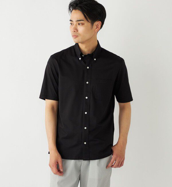 SHIPS Colors 「SHIPS Colors:〈洗濯機可能〉COOLMAX(R) カノコ ボタンダウン ショートスリーブ」|シャツ・ブラウス|