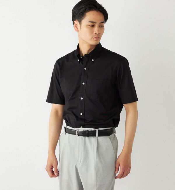 SHIPS Colors 「SHIPS Colors:〈洗濯機可能〉COOLMAX(R) カノコ ボタンダウン ショートスリーブ」|シャツ・ブラウス|