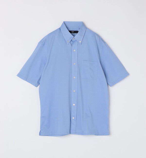 SHIPS Colors 「SHIPS Colors:〈洗濯機可能〉COOLMAX(R) カノコ ボタンダウン ショートスリーブ」|シャツ・ブラウス|