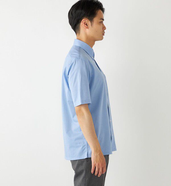 SHIPS Colors 「SHIPS Colors:〈洗濯機可能〉COOLMAX(R) カノコ ボタンダウン ショートスリーブ」|シャツ・ブラウス|