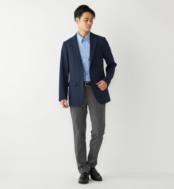 SHIPS Colors 「SHIPS Colors:〈洗濯機可能〉COOLMAX(R) カノコ ボタンダウン ショートスリーブ」|シャツ・ブラウス|