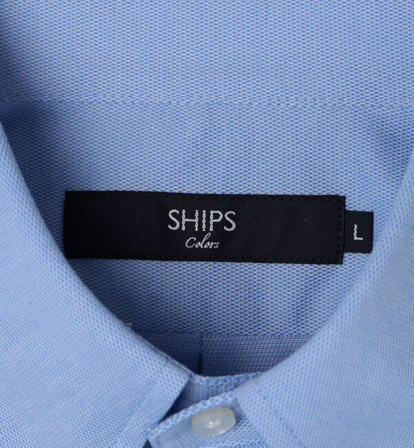 SHIPS Colors 「SHIPS Colors:〈洗濯機可能〉COOLMAX(R) カノコ ボタンダウン ショートスリーブ」|シャツ・ブラウス|