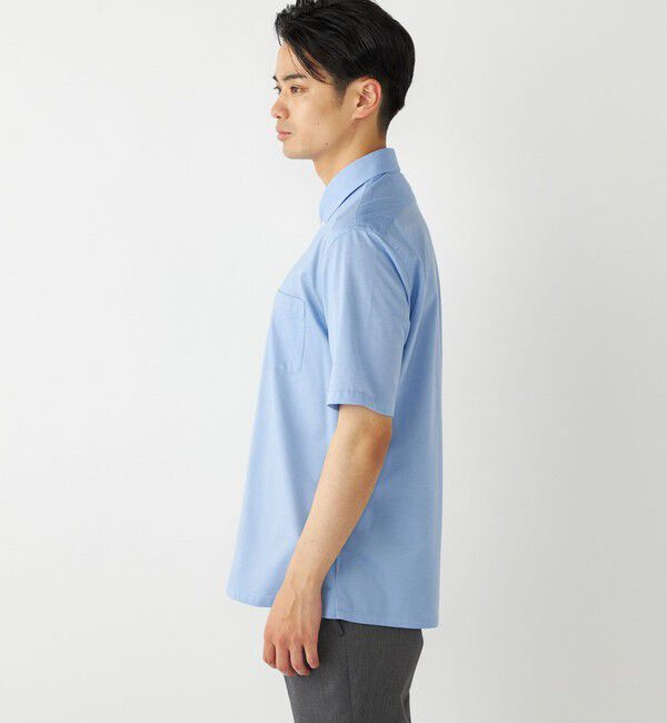 SHIPS Colors 「SHIPS Colors:〈洗濯機可能〉COOLMAX(R) カノコ ボタンダウン ショートスリーブ」|シャツ・ブラウス|