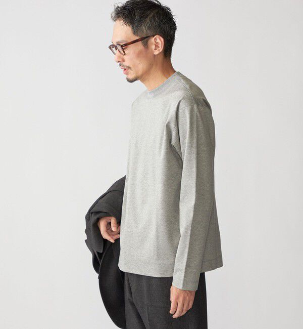 SHIPS「SHIPS: コットン ハイゲージ ポンチ ライト ロングスリーブ Tシャツ」|Tシャツ・カットソー|