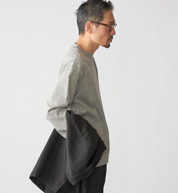 SHIPS「SHIPS: コットン ハイゲージ ポンチ ライト ロングスリーブ Tシャツ」|Tシャツ・カットソー|