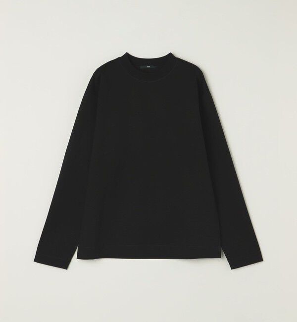 SHIPS「SHIPS: コットン ハイゲージ ポンチ ライト ロングスリーブ Tシャツ」|Tシャツ・カットソー|ブラック
