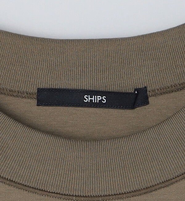 SHIPS「SHIPS: コットン ハイゲージ ポンチ ライト ロングスリーブ Tシャツ」|Tシャツ・カットソー|