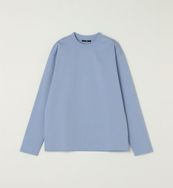 SHIPS「SHIPS: コットン ハイゲージ ポンチ ライト ロングスリーブ Tシャツ」|Tシャツ・カットソー|ライトブルー