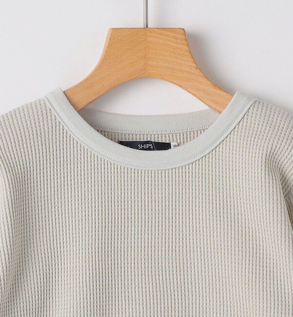 SHIPS KIDS「SHIPS KIDS:100～130cm / ワッフル 長袖 TEE」|Tシャツ・カットソー|