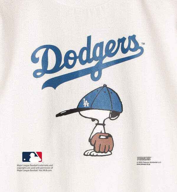 SHIPS KIDS「SHIPS KIDS:100～125cm / PEANUTS&times;MLB プリント Tシャツ」|Tシャツ・カットソー|