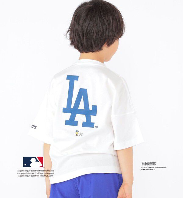 SHIPS KIDS「SHIPS KIDS:100～125cm / PEANUTS&times;MLB プリント Tシャツ」|Tシャツ・カットソー|