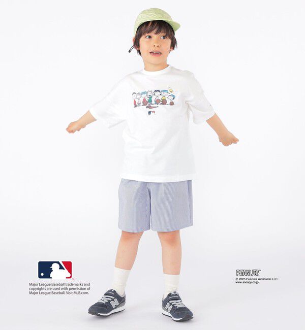 SHIPS KIDS「SHIPS KIDS:100～125cm / PEANUTS&times;MLB プリント Tシャツ」|Tシャツ・カットソー|