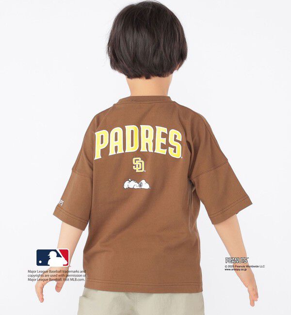 SHIPS KIDS「SHIPS KIDS:100～125cm / PEANUTS&times;MLB プリント Tシャツ」|Tシャツ・カットソー|